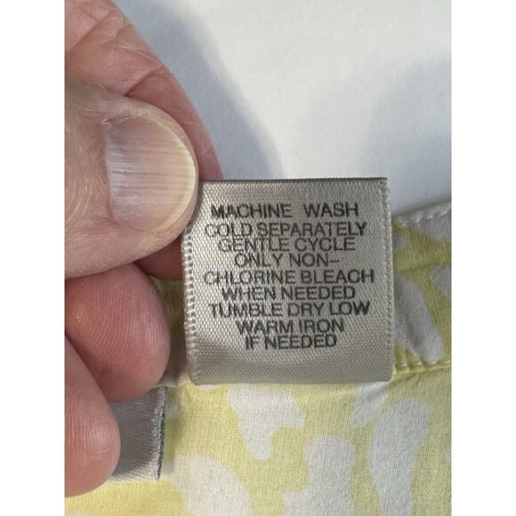 Tantrums Boho Crochet V- Neck Top Blouse Yellow Floral Women’s Size Small - Picture 13 of 16